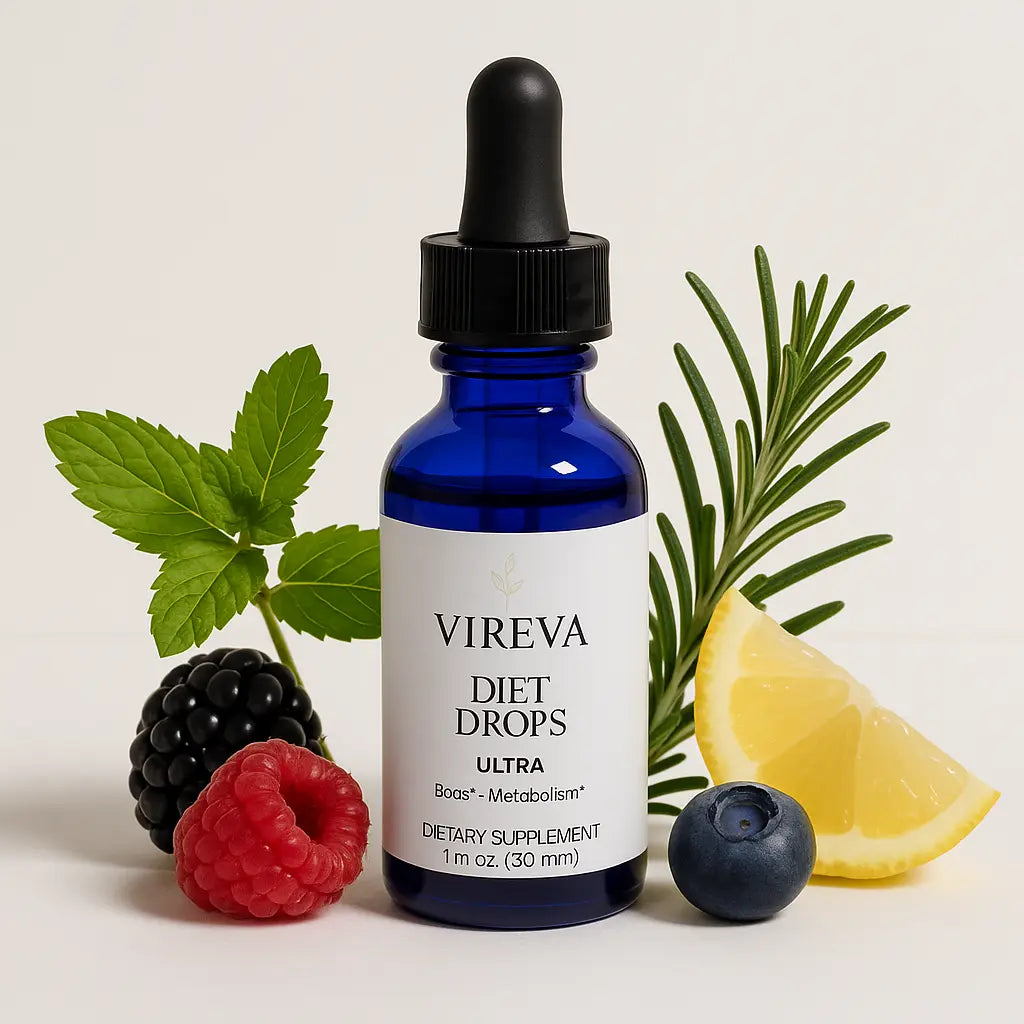 Vireva Diet Drops with natural metabolism-boosting ingredients